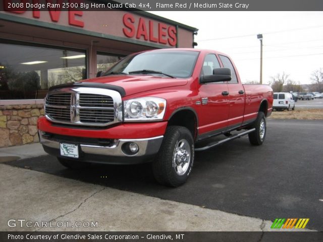 2008 Dodge Ram 2500 Big Horn Quad Cab 4x4 in Flame Red
