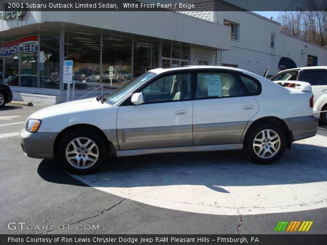 2001 Subaru Outback Limited Sedan in White Frost Pearl