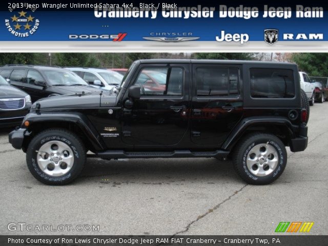 2013 Jeep Wrangler Unlimited Sahara 4x4 in Black