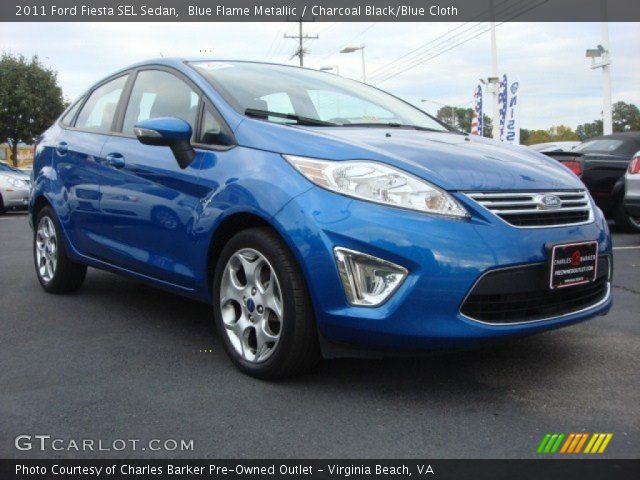 2011 Ford Fiesta SEL Sedan in Blue Flame Metallic