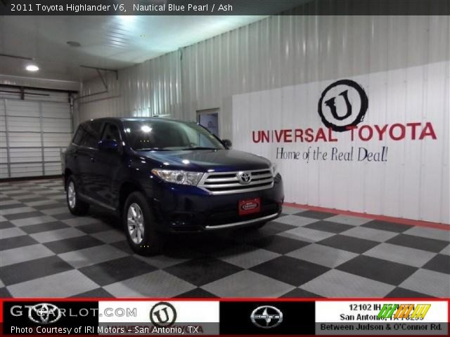 2011 Toyota Highlander V6 in Nautical Blue Pearl