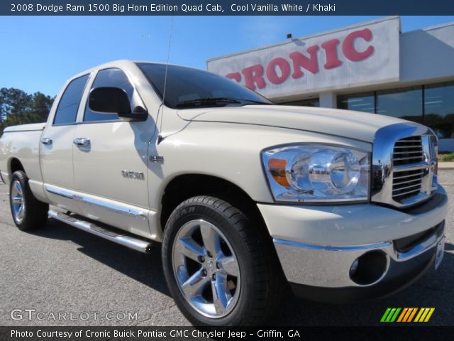 2008 Dodge Ram 1500 Big Horn Edition Quad Cab in Cool Vanilla White