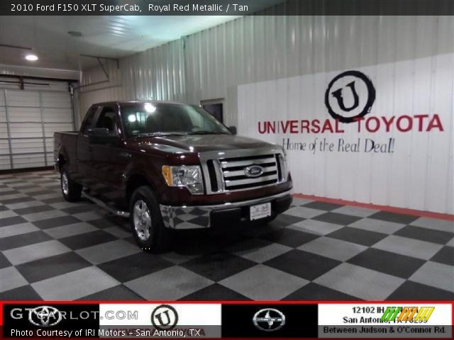 2010 Ford F150 XLT SuperCab in Royal Red Metallic