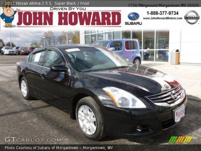 2012 Nissan Altima 2.5 S in Super Black