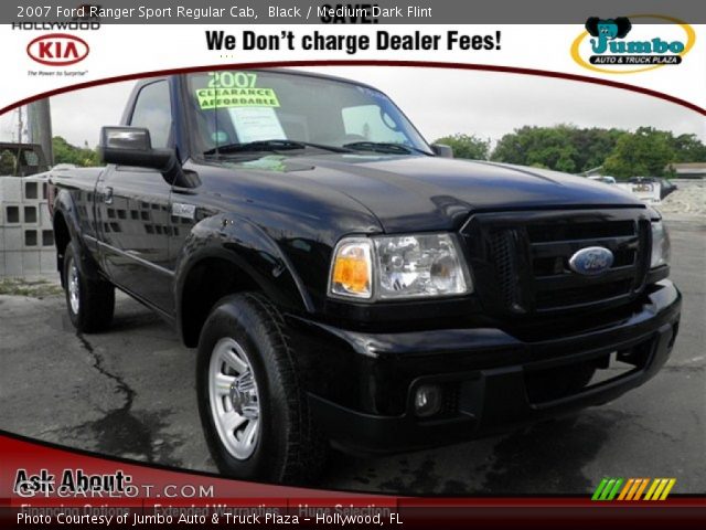 2007 Ford Ranger Sport Regular Cab in Black