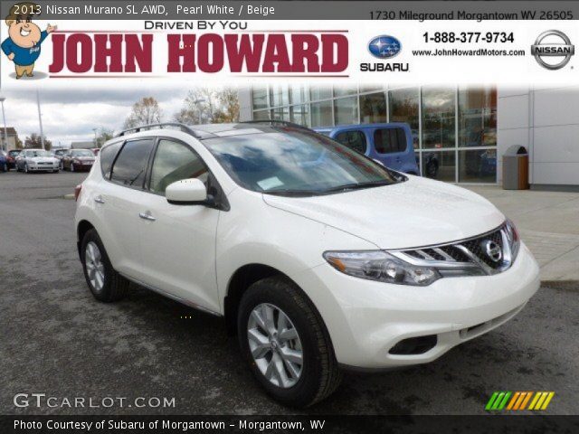 2013 Nissan Murano SL AWD in Pearl White
