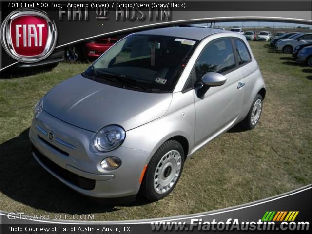2013 Fiat 500 Pop in Argento (Silver)