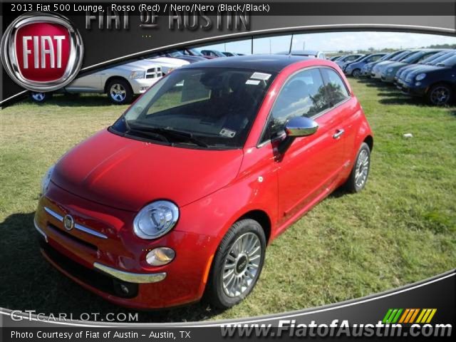 2013 Fiat 500 Lounge in Rosso (Red)