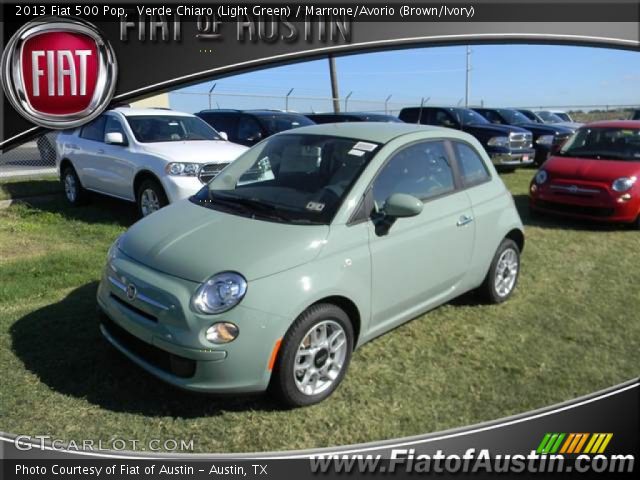 2013 Fiat 500 Pop in Verde Chiaro (Light Green)