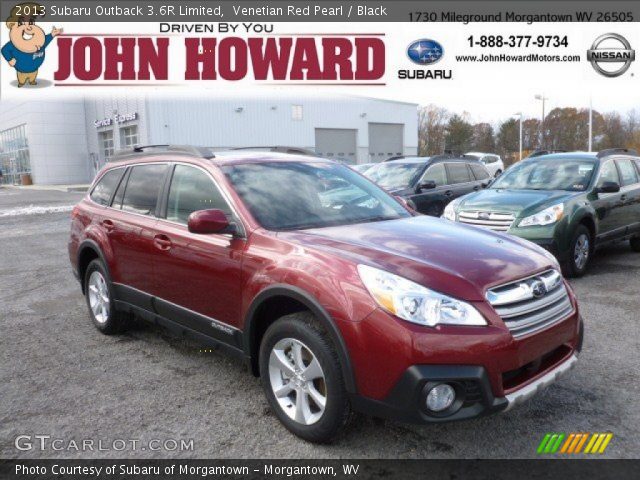 2013 Subaru Outback 3.6R Limited in Venetian Red Pearl