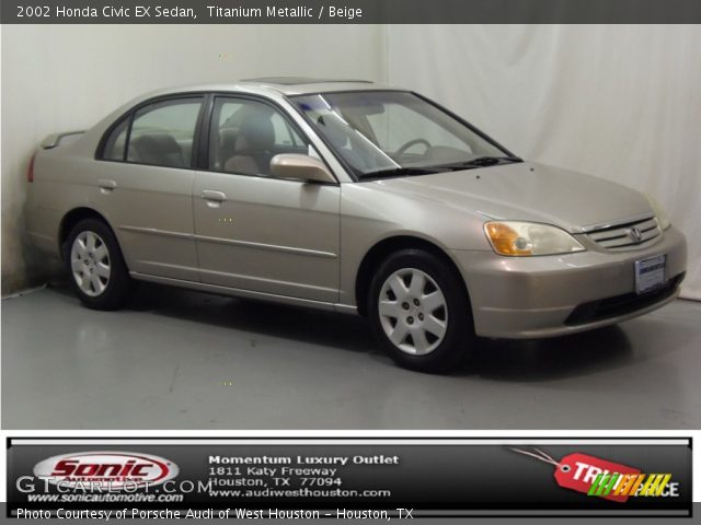 2002 Honda Civic EX Sedan in Titanium Metallic