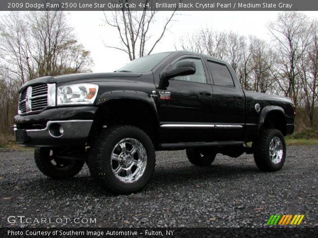 2009 Dodge Ram 2500 Lone Star Quad Cab 4x4 in Brilliant Black Crystal Pearl