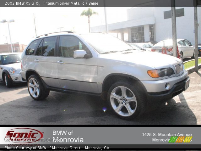 2003 BMW X5 3.0i in Titanium Silver Metallic