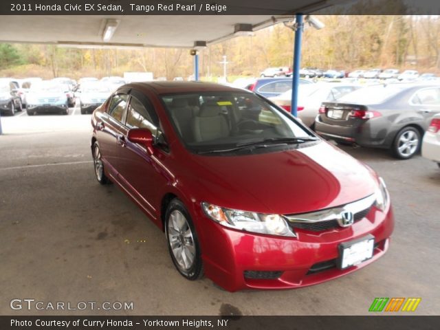 2011 Honda Civic EX Sedan in Tango Red Pearl