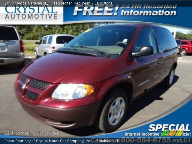 2003 Dodge Caravan SE in Deep Molten Red Pearl