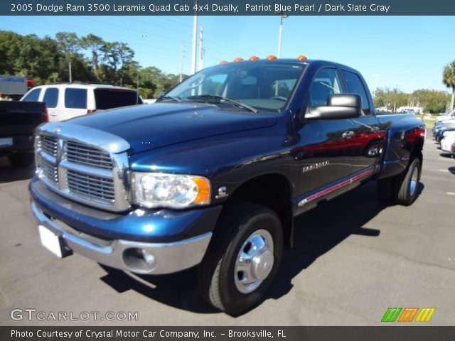 2005 Dodge Ram 3500 Laramie Quad Cab 4x4 Dually in Patriot Blue Pearl