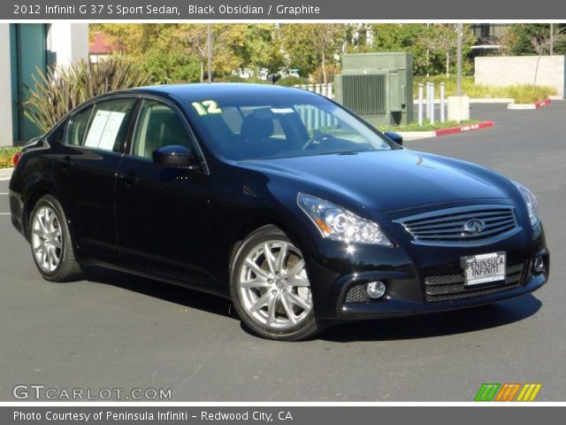 2012 Infiniti G 37 S Sport Sedan in Black Obsidian
