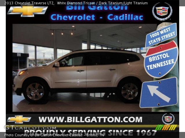 2013 Chevrolet Traverse LTZ in White Diamond Tricoat