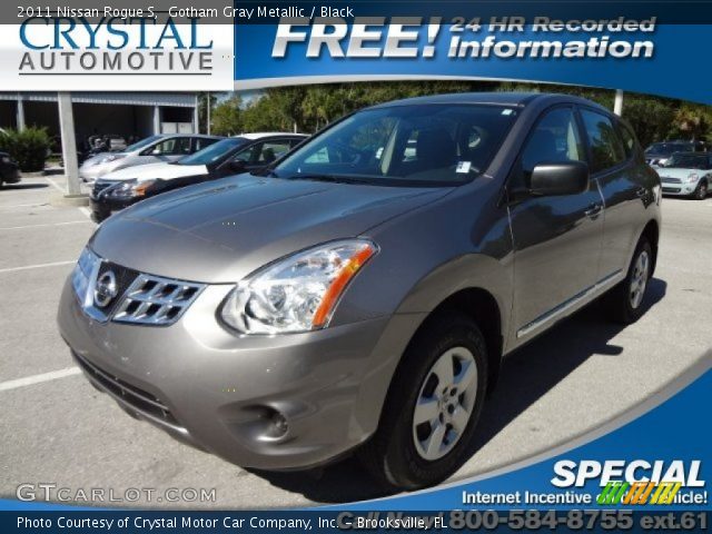 2011 Nissan Rogue S in Gotham Gray Metallic