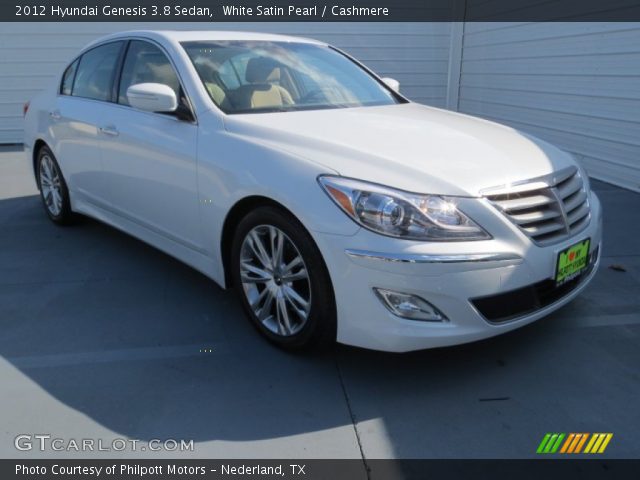 2012 Hyundai Genesis 3.8 Sedan in White Satin Pearl
