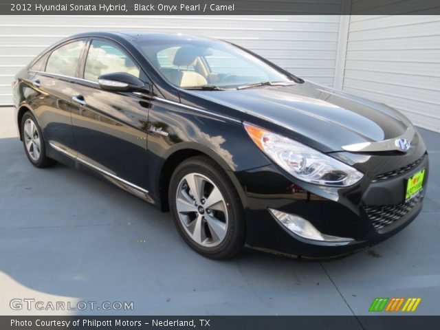 2012 Hyundai Sonata Hybrid in Black Onyx Pearl