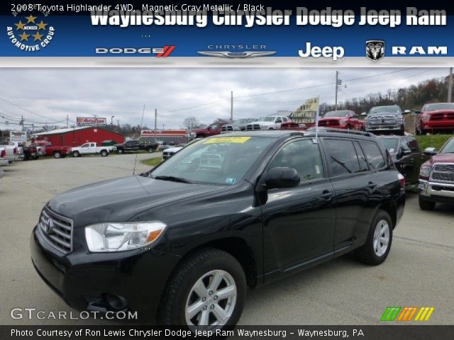 2008 Toyota Highlander 4WD in Magnetic Gray Metallic