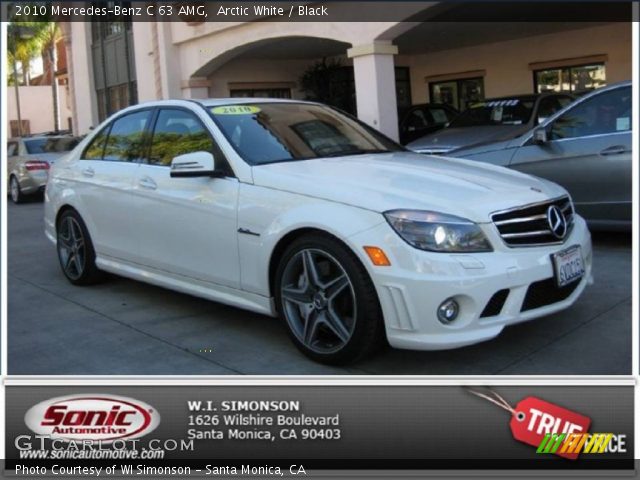 2010 Mercedes-Benz C 63 AMG in Arctic White