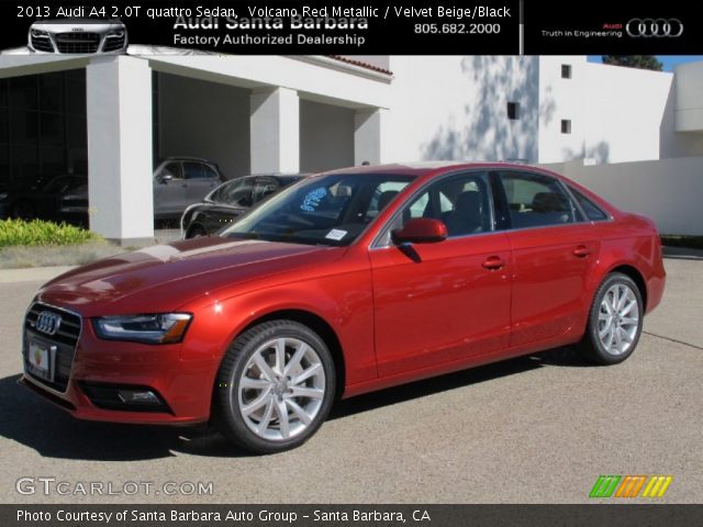 2013 Audi A4 2.0T quattro Sedan in Volcano Red Metallic