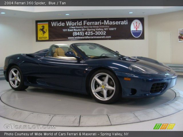 2004 Ferrari 360 Spider in Blue