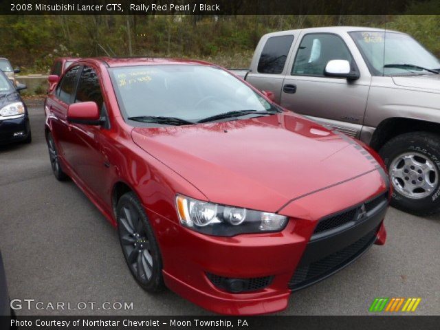 2008 Mitsubishi Lancer GTS in Rally Red Pearl