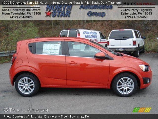 2013 Chevrolet Sonic LT Hatch in Inferno Orange Metallic