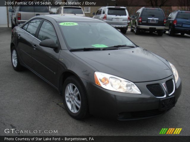 2006 Pontiac G6 V6 Sedan in Granite Metallic