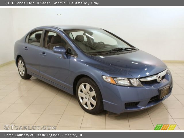 2011 Honda Civic LX Sedan in Atomic Blue Metallic