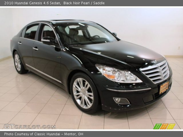2010 Hyundai Genesis 4.6 Sedan in Black Noir Pearl