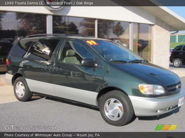 1999 Toyota Sienna LE in Woodland Pearl