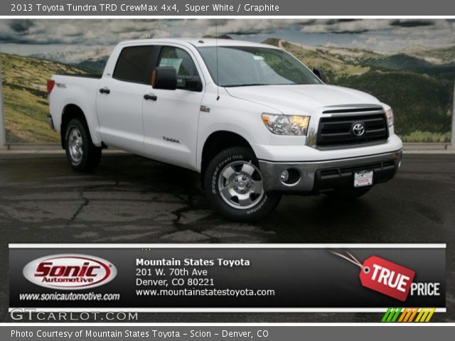 2013 Toyota Tundra TRD CrewMax 4x4 in Super White
