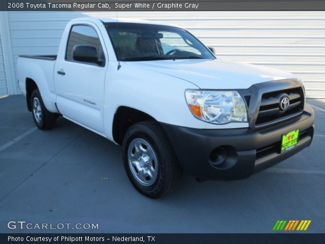2008 Toyota Tacoma Regular Cab in Super White