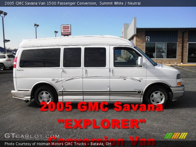 2005 GMC Savana Van 1500 Passenger Conversion in Summit White