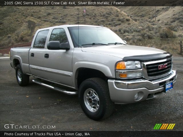 2005 GMC Sierra 1500 SLT Crew Cab 4x4 in Silver Birch Metallic
