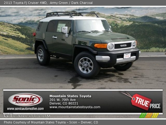 2013 Toyota FJ Cruiser 4WD in Army Green
