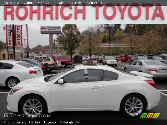 2010 Nissan Altima 3.5 SR Coupe in Winter Frost White