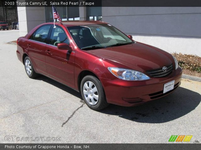 2003 Toyota Camry LE in Salsa Red Pearl