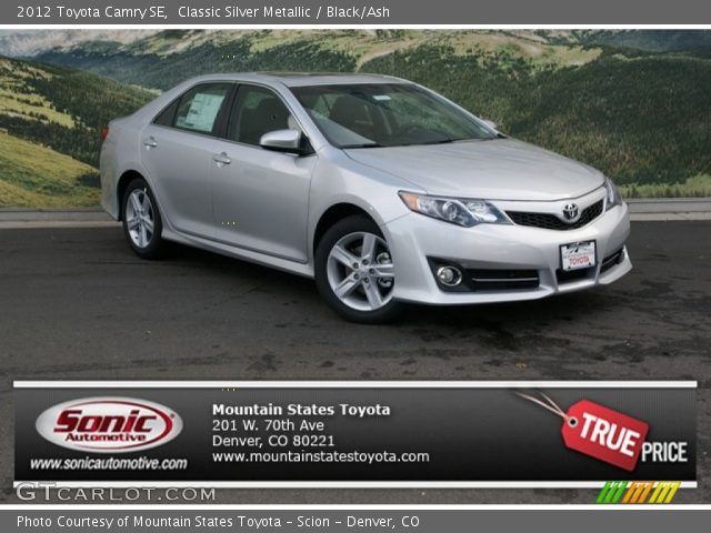 2012 Toyota Camry SE in Classic Silver Metallic
