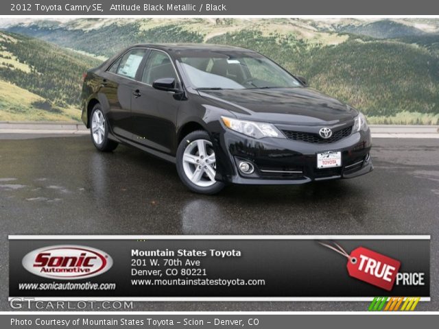 2012 Toyota Camry SE in Attitude Black Metallic