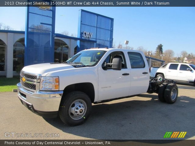 2013 Chevrolet Silverado 3500HD WT Crew Cab 4x4 Chassis in Summit White