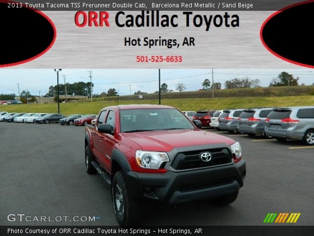 2013 Toyota Tacoma TSS Prerunner Double Cab in Barcelona Red Metallic