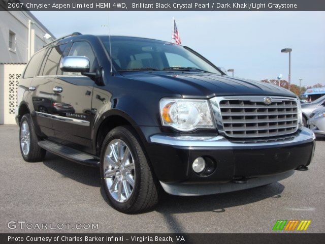2007 Chrysler Aspen Limited HEMI 4WD in Brilliant Black Crystal Pearl