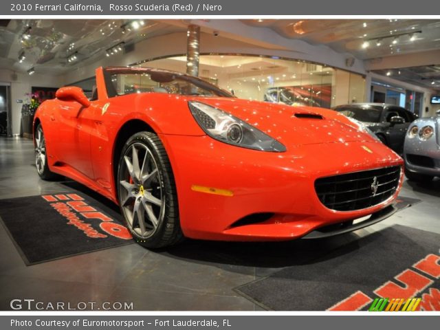 2010 Ferrari California  in Rosso Scuderia (Red)