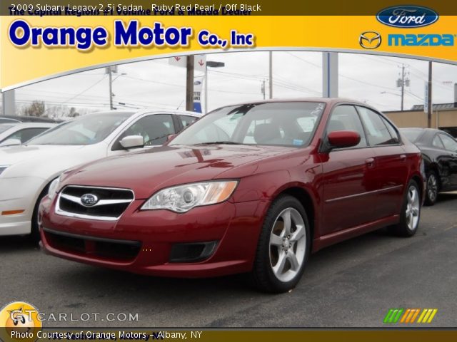 2009 Subaru Legacy 2.5i Sedan in Ruby Red Pearl