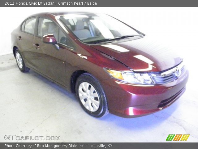 2012 Honda Civic LX Sedan in Crimson Pearl